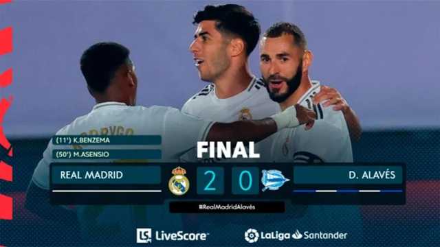 El Real Madrid hizo los deberes ante el Alavés. (Foto: @LaLiga/Twitter)