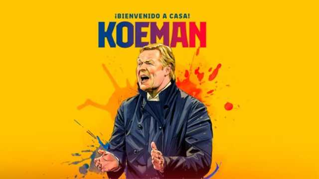 Ronald Koeman, la gran esperanza del FC Barcelona. (Foto: Twitter/@FCBarcelona)