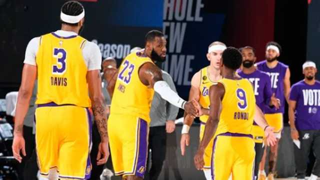 Lakers dominaron de principio a fin. (Foto: @Lakers)