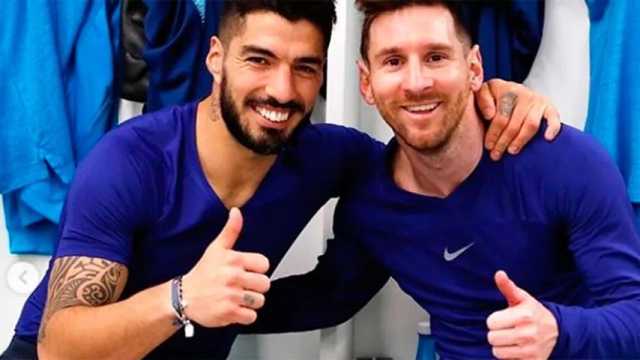 Enorme tristeza de Messi en su adiós a Luis Suárez. (Foto: Instagram/leomessi)