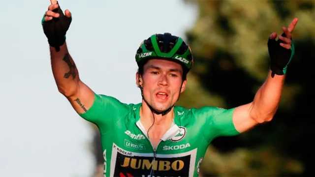 Roglic, ganador de la octava etapa de La Vuelta. (Foto: @LaVuelta)
