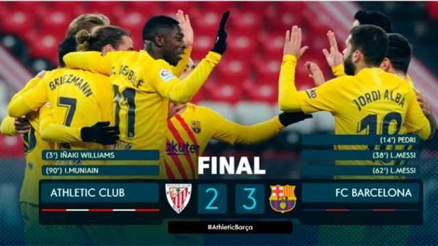El FC Barcelona se impuso al Athletic en San Mamés. (Foto: @LaLiga)
