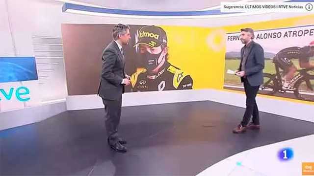 Cautela y preocupación en Renault ante el atropello de Fernando Alonso. (Foto: 24h/RTVE)