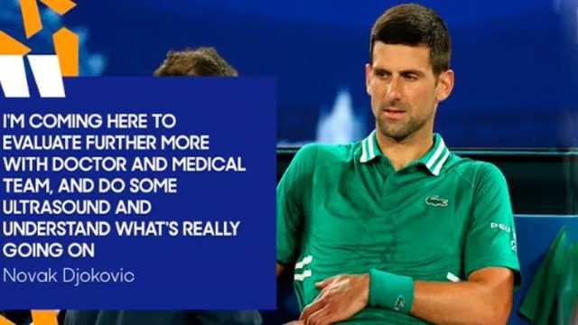 Preocupa la lesión de Novak Djokovic. (Foto: @AustralianOpen)