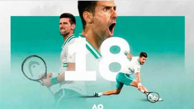 Djokovic, un tenis brutal en Australia. (Foto: @AusOpen)