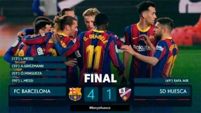 El FC Barcelona aumenta la presión sobre Simeone. (Foto: @LaLigatv)