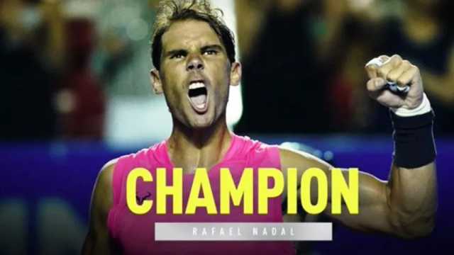 Rafa Nadal, campeón en Acapulco por tercera vez. (Foto: @atptour)